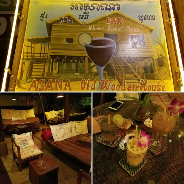 Little sweet cocktail was excellent. Can be confusing to find. Very unique seating options. Khmer cocktails were all delish.