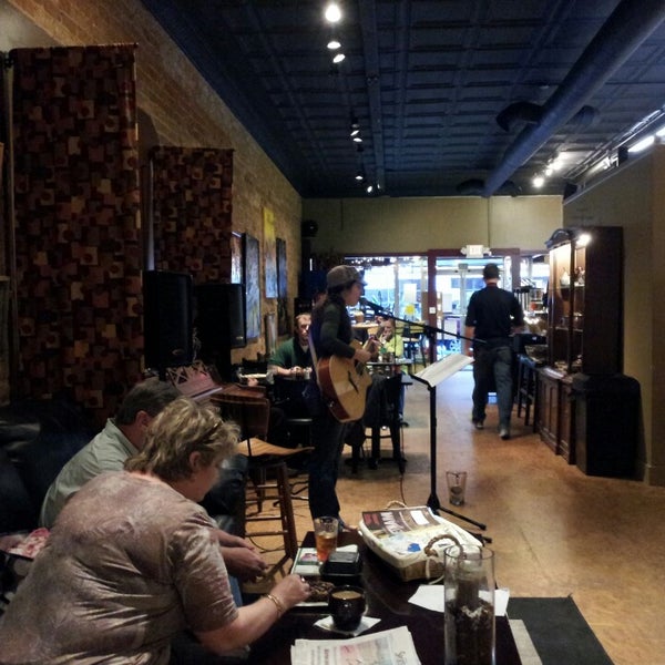 Photo taken at Stomping Grounds Coffee &amp; Wine Bar by Andrew S. on 3/30/2013