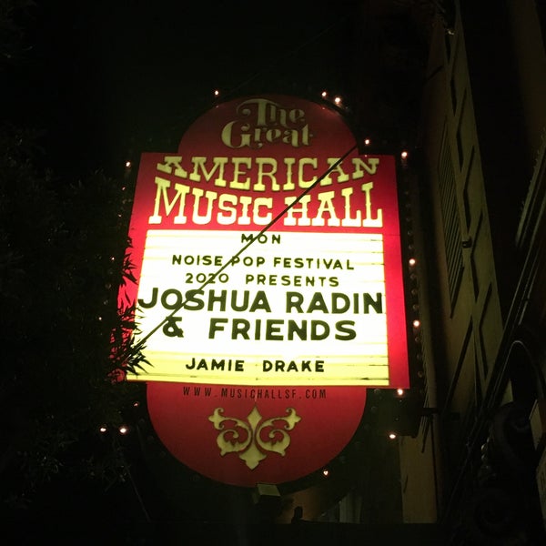 Photo taken at Great American Music Hall by Jen M. on 2/25/2020