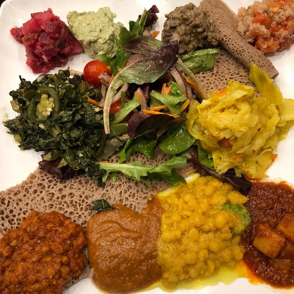 Photo taken at Desta Ethiopian Kitchen by Charles P. on 1/12/2018