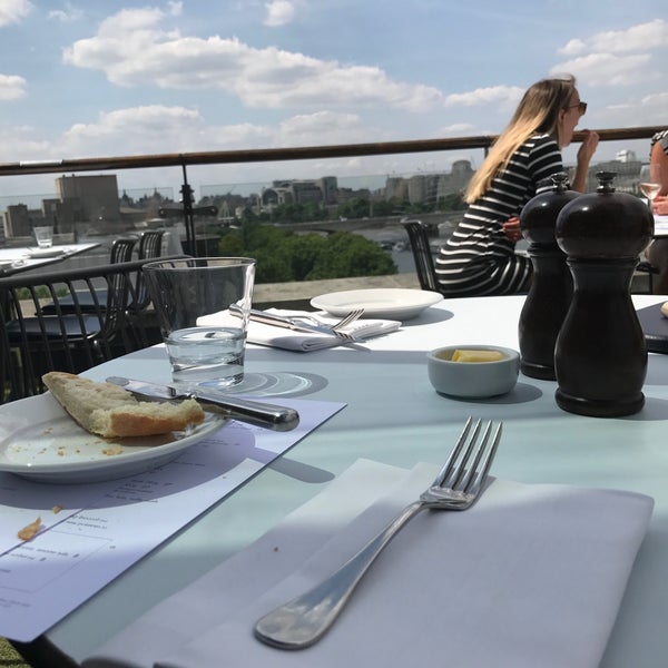 Photo taken at OXO Tower Brasserie by David B. on 6/14/2017