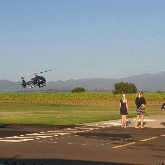 Photo taken at Island Helicopters Kauai by Jimmy N. on 10/30/2015