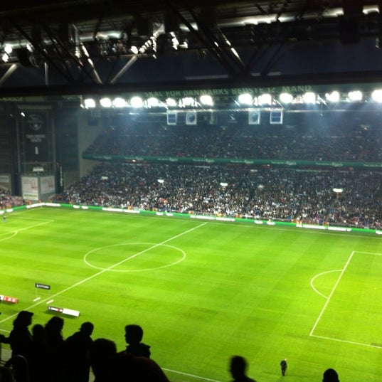 Telia Parken Soccer Stadium in Østerbros