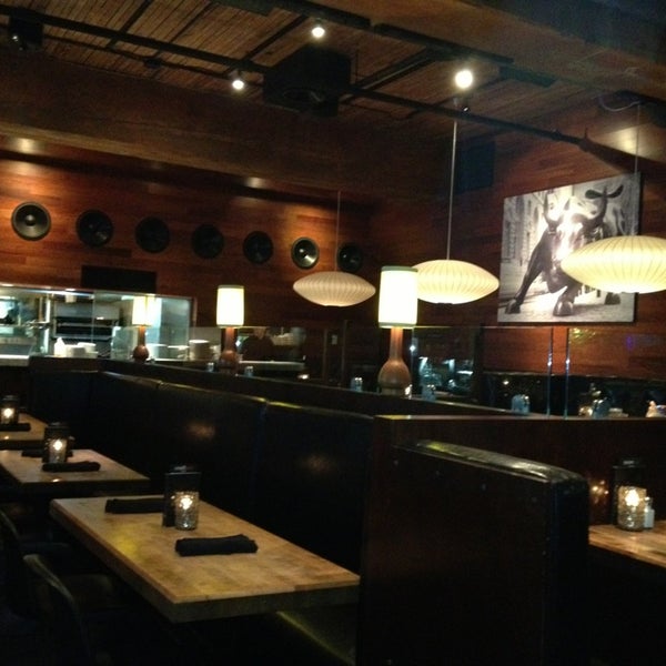 Photo taken at Hub Restaurant &amp; Lounge by Alex on 2/26/2013