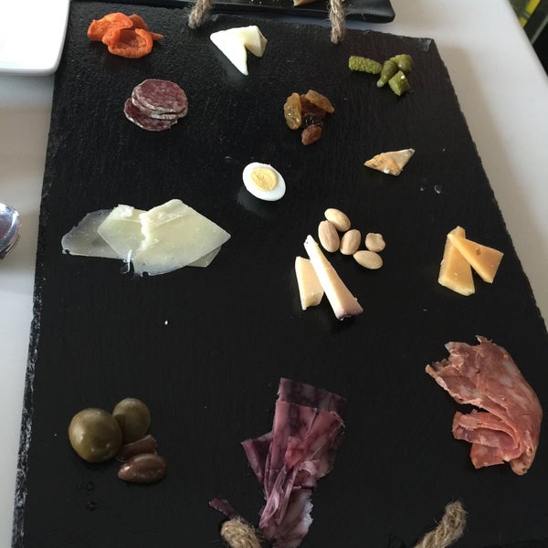 The charcuterie platter updated.