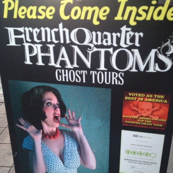 Photo taken at French Quarter Phantoms Ghost Tour by Pam W. on 7/29/2013