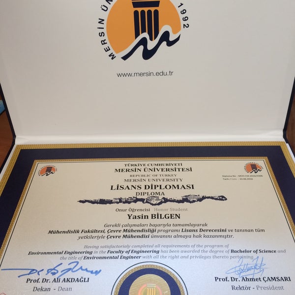 mersin üniversitesi öğrenci işleri