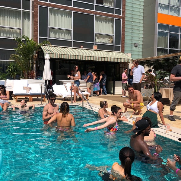 Photo taken at McCarren Hotel &amp; Pool by Zack K. on 6/28/2019