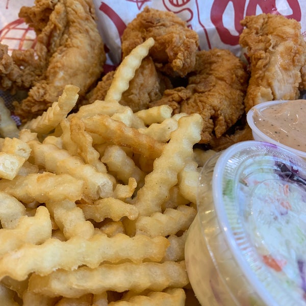Photo taken at Raising Cane&#39;s Chicken Fingers by Brody W. on 7/28/2021
