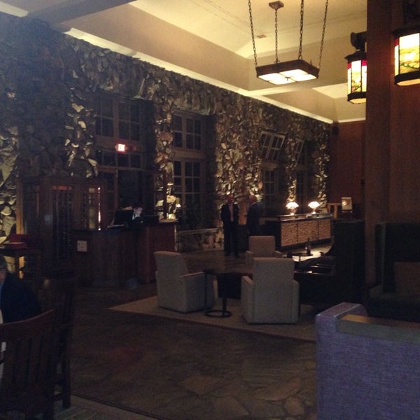 Photo taken at Great Hall Bar at The Grove Park Inn Resort &amp; Spa by Andrew B. on 5/3/2014