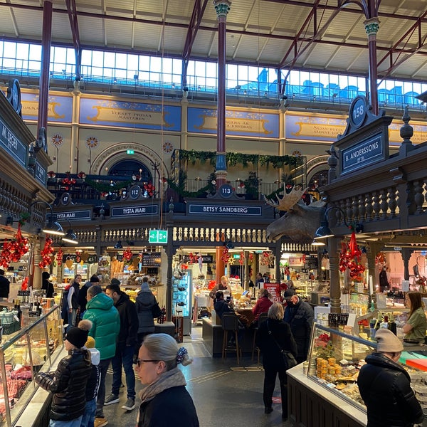 Photo taken at Östermalms Saluhall by Hen s. on 12/31/2021
