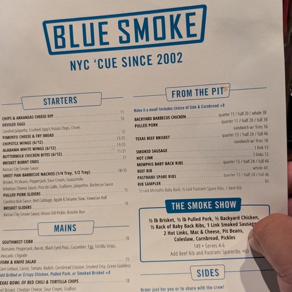 Blue Smoke BBQ Joint in New York