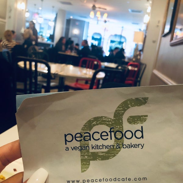 Photo taken at Peacefood Café by Ashley L. on 3/10/2019