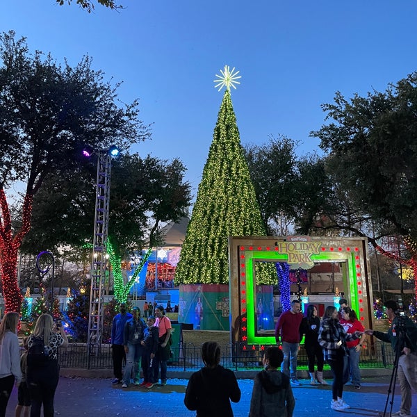 Photo taken at Six Flags Over Texas by Ted R. on 12/25/2021