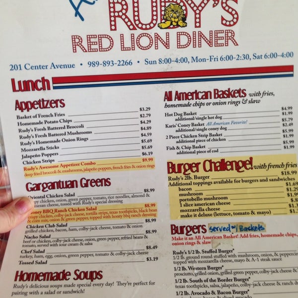 5/6/2014에 Kris P.님이 Rudy&#39;s Red Lion Diner에서 찍은 사진