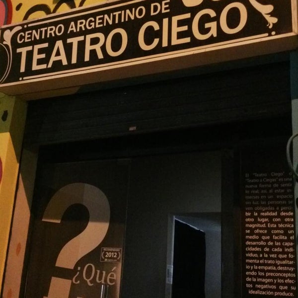 Снимок сделан в Centro Argentino de Teatro Ciego пользователем Ma. Fernanda F. 10/10/2013
