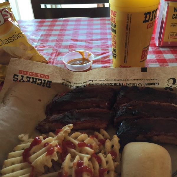 Photo taken at Dickey&#39;s BBQ by Conelious M. on 1/24/2015