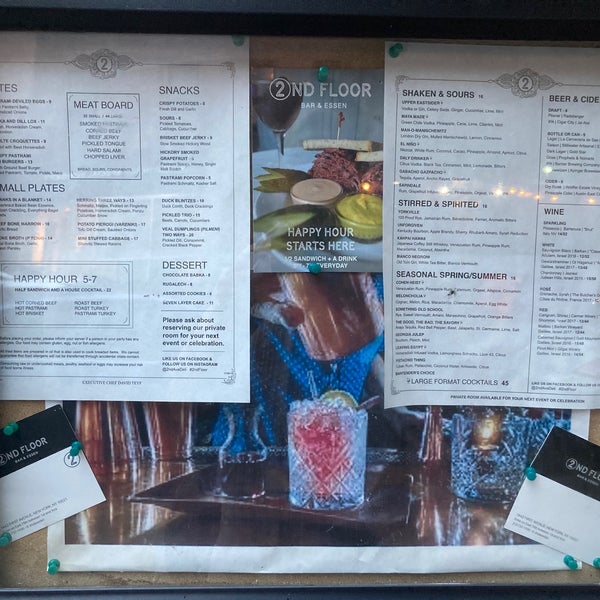 2nd Floor Bar & Essen Upper East Side 17 tips