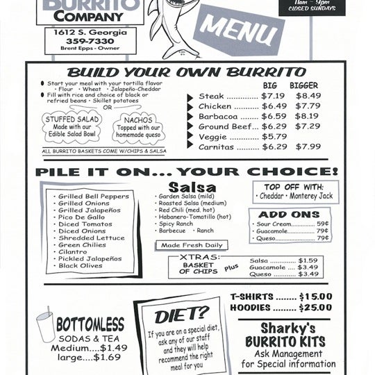 Photos at Sharky's Burrito Co. Burrito Place