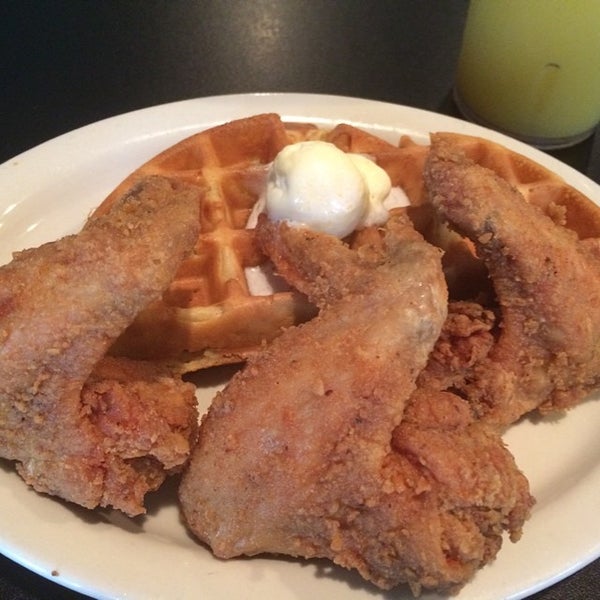 Photo taken at Kiki&#39;s Chicken And Waffles by Andrea S. on 6/24/2014