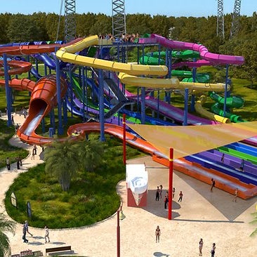 Wet'n'Wild Sydney; opening December 2013, with a total of 42 major slides and attractions.