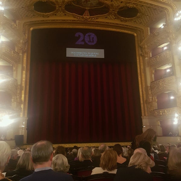 Снимок сделан в Liceu Opera Barcelona пользователем Luis U. 12/9/2019