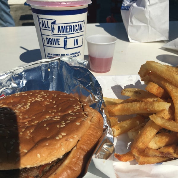 Photo taken at All American Hamburger Drive In by Michael A. on 8/4/2016