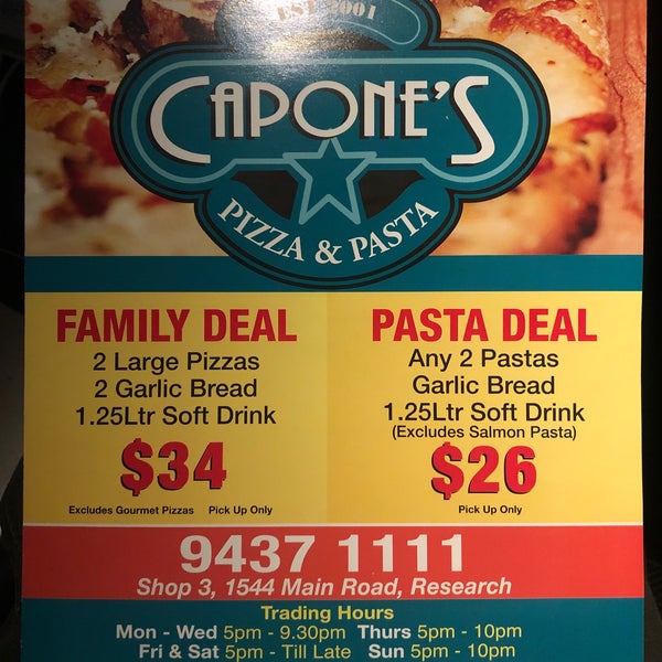 Capone's Pizza Research 4 tips de 10 visitantes