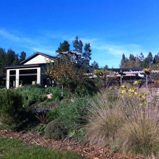 Photo taken at Lynmar Estate Winery by Betsy S. on 11/23/2012