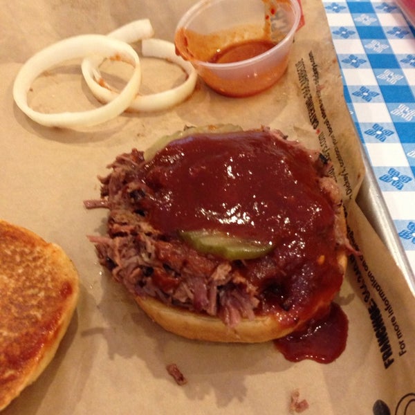Photo taken at Dickey&#39;s Barbecue Pit by Joe K. on 4/26/2014