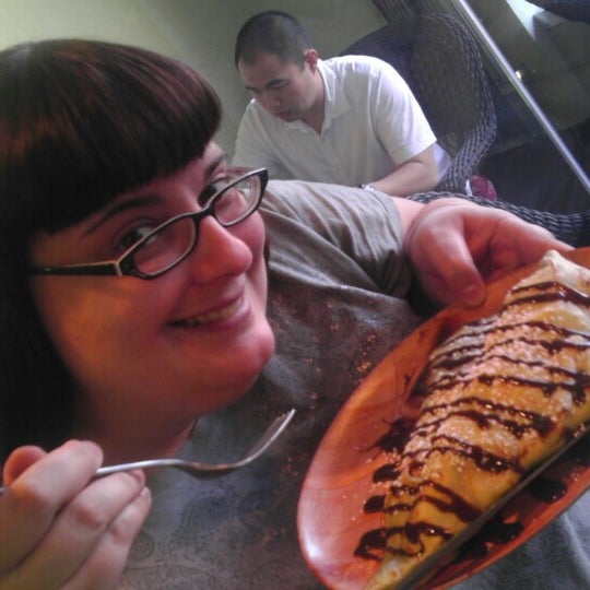 Photo taken at Chill Frozen Yogurt Crepes &amp; Coffee by Steven R. on 2/18/2013