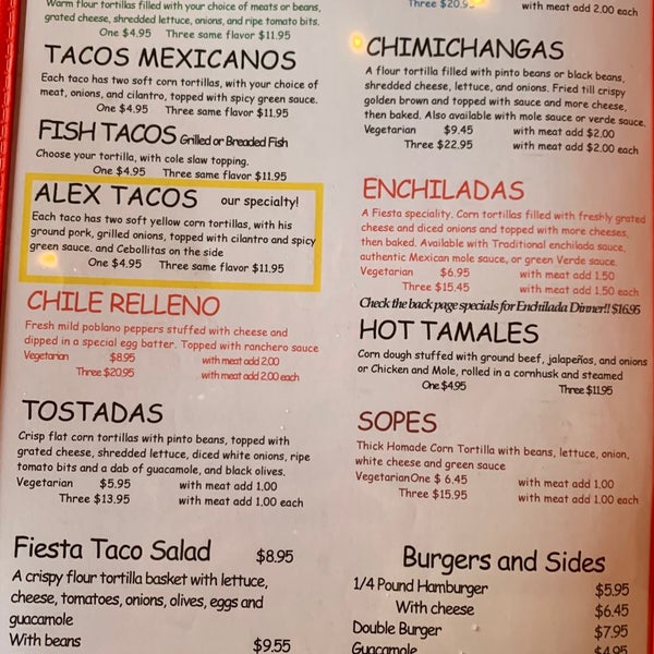 Fiesta Cafe Mexican Restaurant in Champaign