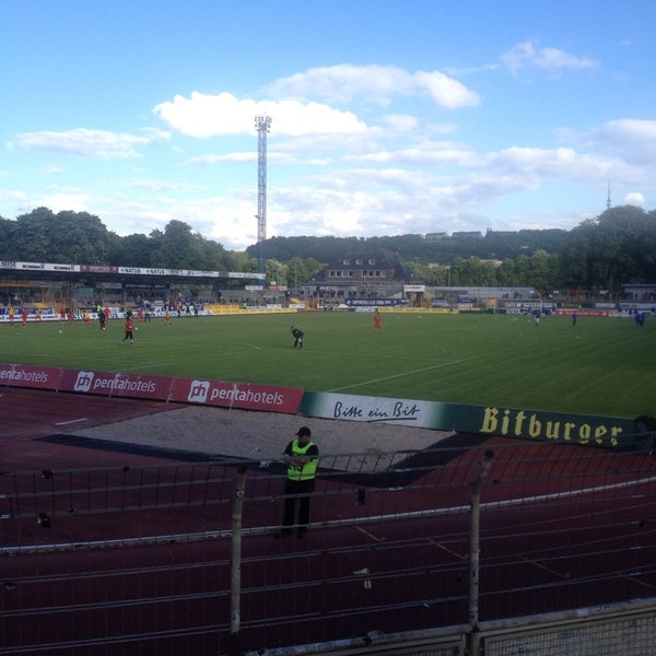 Photo taken at Moselstadion Trier by Erik on 5/9/2014