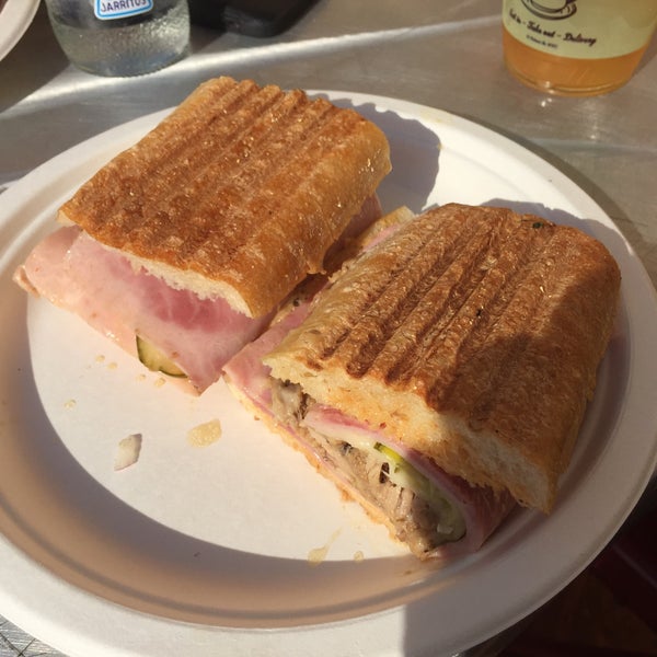 The Cuban sandwhich in the sun for afterwork snack is the best