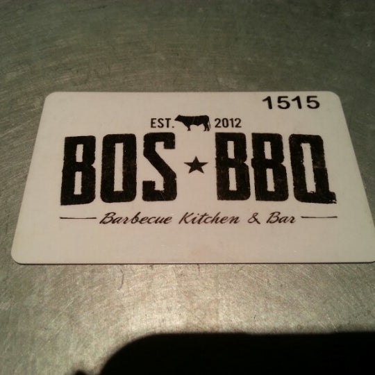 Photo taken at BOS BBQ - Barbecue Kitchen &amp; Bar by Flaviane L. on 1/29/2013