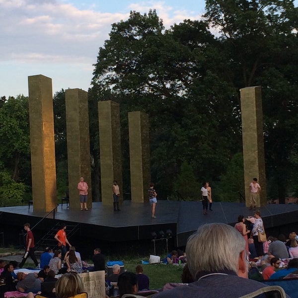 Photo taken at Shakespeare in the Park by Laura S. on 6/7/2015