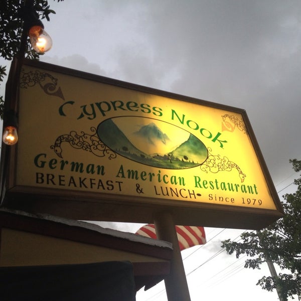 Photo taken at Cypress Nook German American Restaurant by Vicky A. on 8/24/2013
