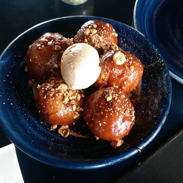 The crispy pork belly is sensational, and don't go past the loukoumades (Greek donuts) for dessert - see pic