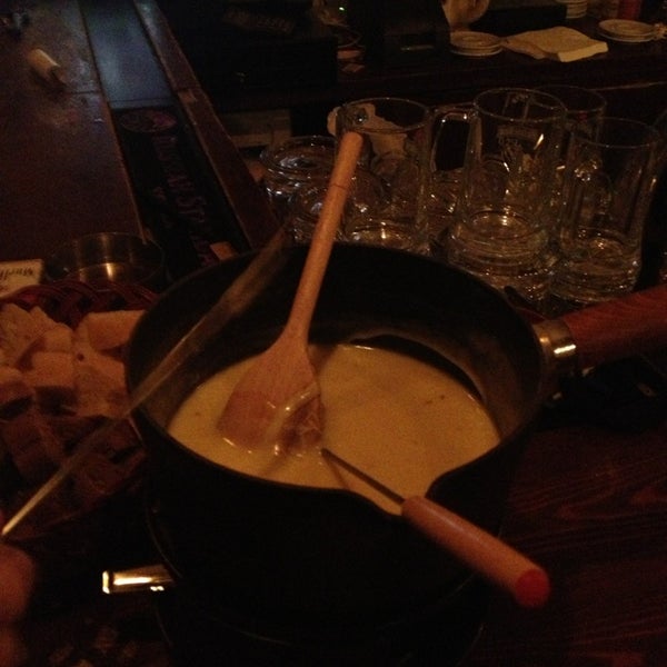 Cheese fondue during the month of march sunday to thirsday, boom! Say cheeese
