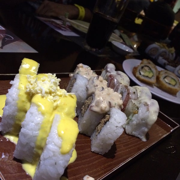 Photo taken at Wasabi Sushi &amp; Rolls by Marjorie R. on 5/14/2016