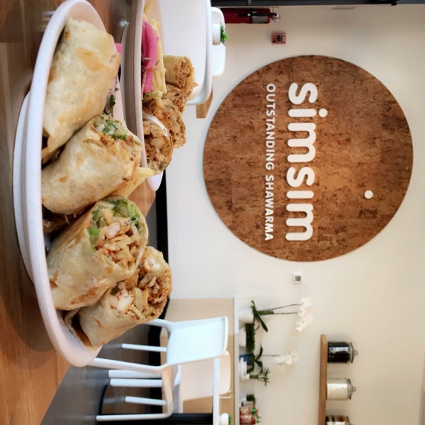 Photo taken at Simsim Outstanding Shawarma by R J. on 9/17/2018