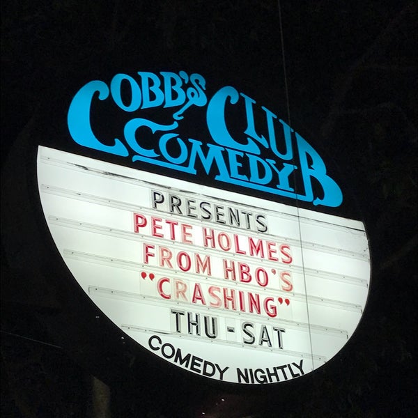 Photo taken at Cobb&#39;s Comedy Club by Val on 10/27/2018