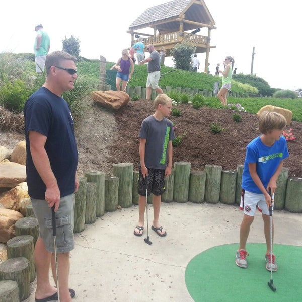 Photo taken at Mutiny Bay Adventure Golf by Liz A. on 6/22/2014