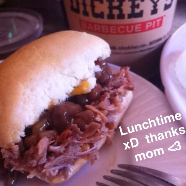 Photo taken at Dickey&#39;s Barbecue Pit by Kailolu M. on 2/12/2015