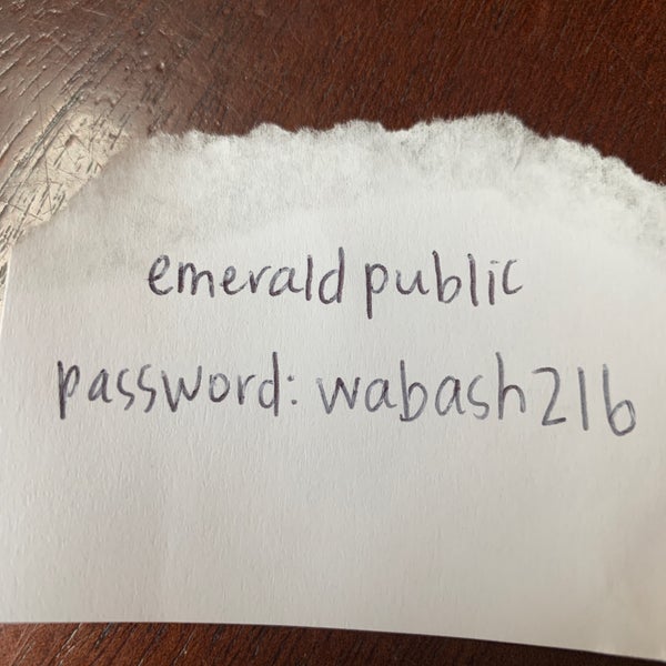 Wifi Emerald Public , pass: wa ash216