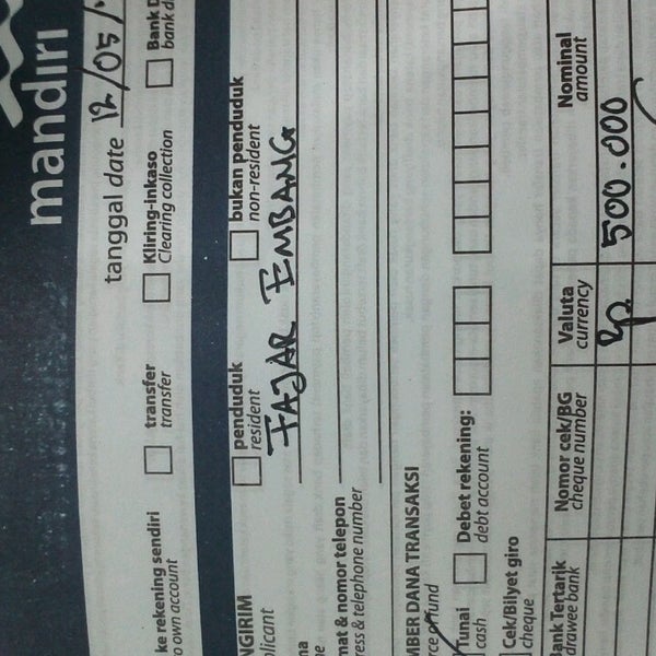 9000 Gambar Cek Dan Giro Bank Mandiri Hd Paling Keren Gambar Id