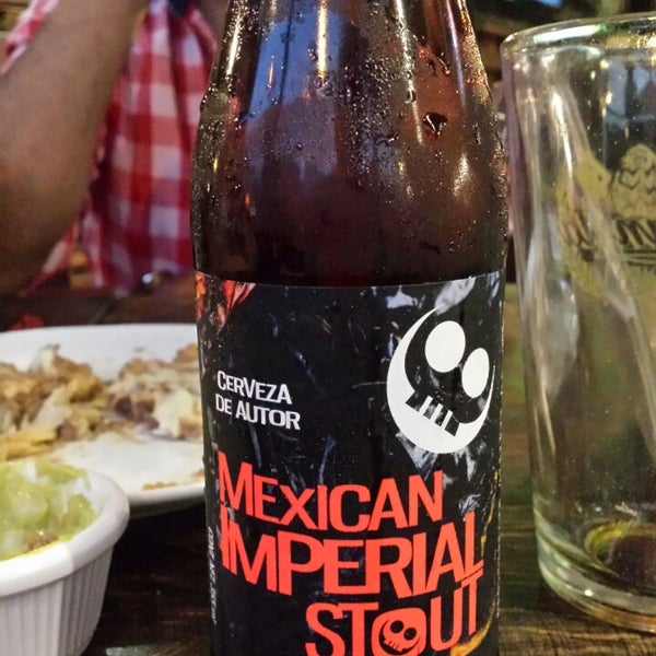 La Cerveza Mexican Imperial Stout de la cervecería Calavera. Buenísima.