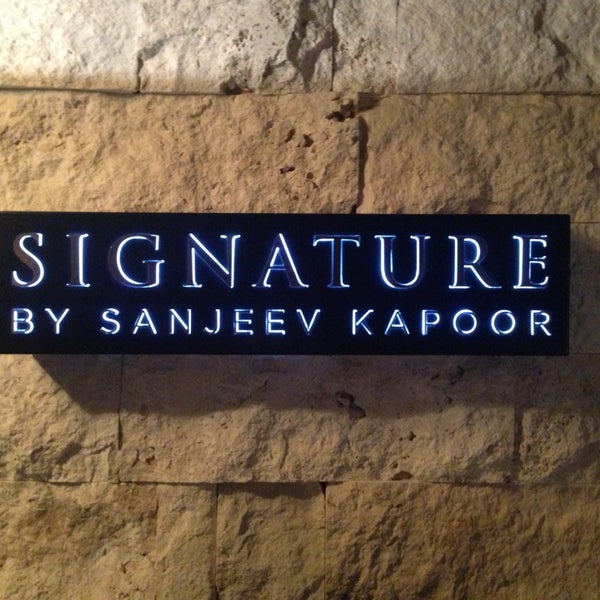 Photo taken at Signature by SANJEEV KAPOOR by Amer S. on 1/6/2013