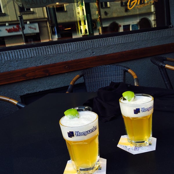 Hoegaarden & outdoor seating- nice and surprisingly calm on a May Saturday evening.