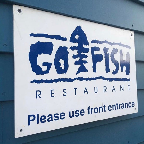 Photo taken at Go Fish Restaurant by Aleyna A. on 10/12/2018